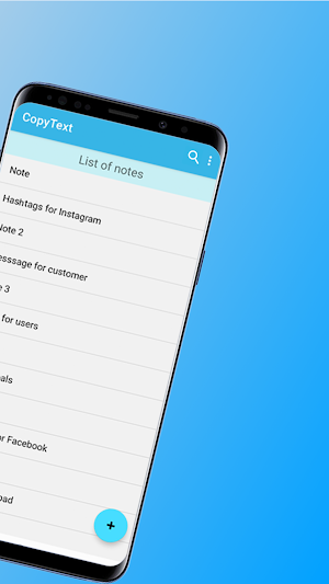 CopyText - Notepad copy and paste Notes Screenshot 1