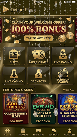 DreamPlay Casino Screenshot 0