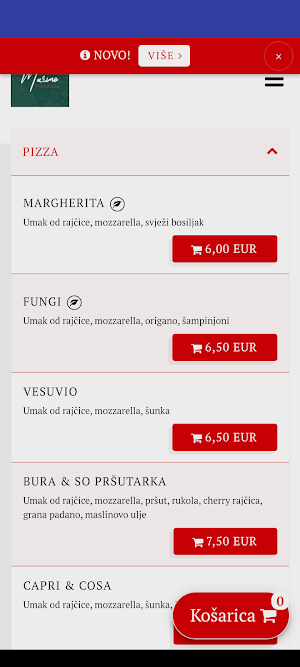 Pizzeria Marino Zagreb Screenshot 0