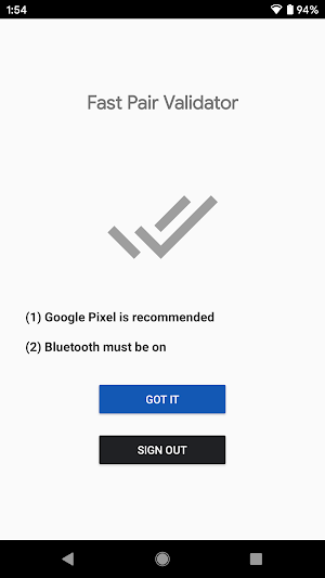 Fast Pair Validator Screenshot 1