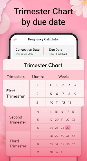 Pregnancy tracker week by week Screenshot 1