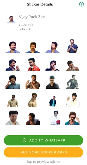 Vijay Stickers for WA Screenshot 1