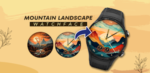 Mountain Landscape Watch Face Screenshot 3