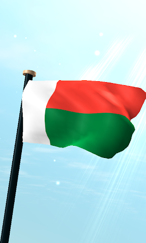 Madagascar Flag 3D Wallpaper Screenshot 0