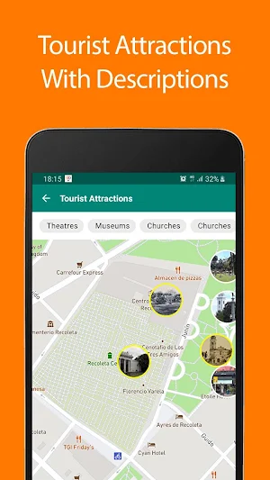 Buenos Aires Offline Map and Travel Guide Screenshot 0