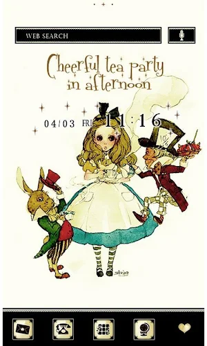 Alice Theme Cheerful Tea Party Screenshot 0
