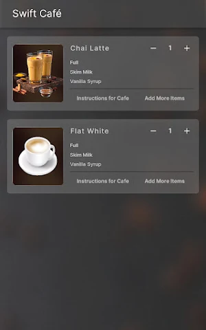 Swift Cafe Screenshot 2