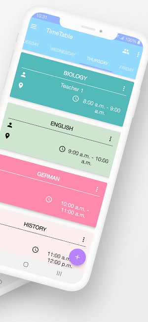 Class Timetable Planner Screenshot 1
