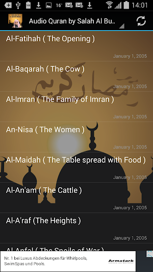 Audio Quran by Salah Al Budair Screenshot 0