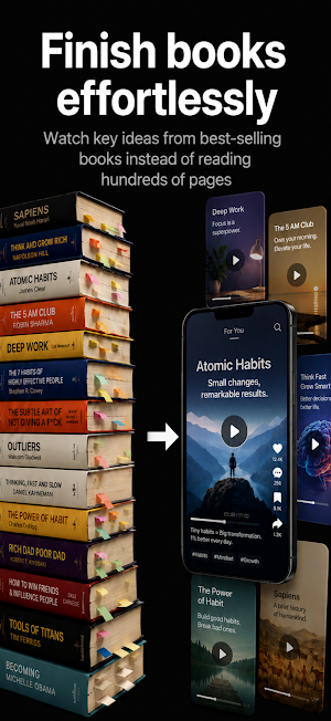 Bookflix-Books as Short Videos Screenshot 1