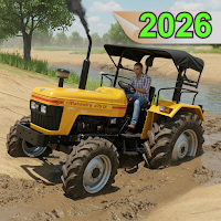Indian Desi Farming Tractor 3D