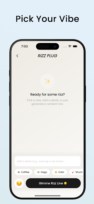 Rizz Plug: AI Pickup Lines Screenshot 2