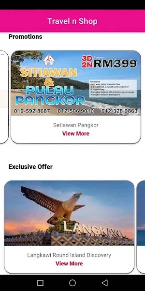 Travel n Shop Screenshot 1