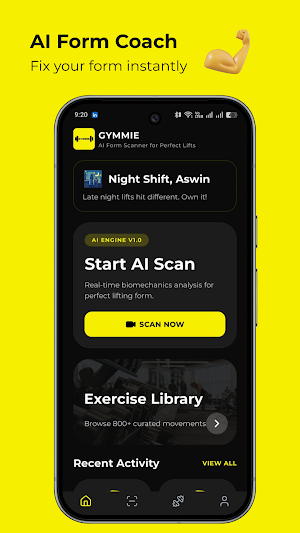 Gymmie - AI Form Scanner Screenshot 0
