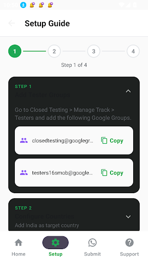 12 Testers Closed Testing Screenshot 1