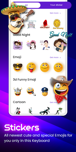 Emoji Keyboard: Themes, Fonts Screenshot 3