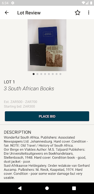 Huddy's Online Auction Screenshot 2