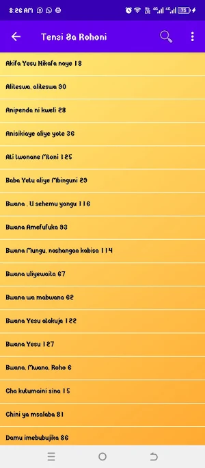 Nyimbo Za Tenzi Za Rohoni Screenshot 1