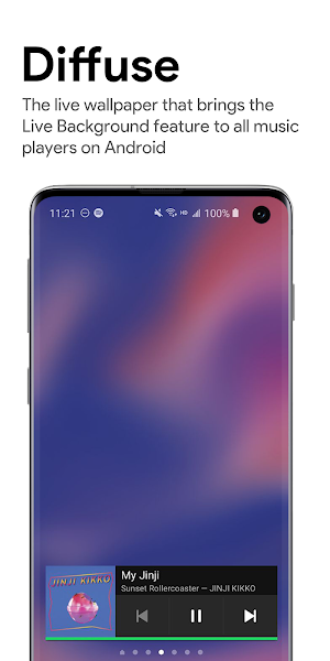 Diffuse Music Live Wallpaper Screenshot 0