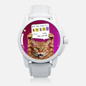 Time is Cat Watch Face Wear Os Screenshot 2