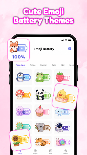 Emoji Battery Icon & Widget Screenshot 2