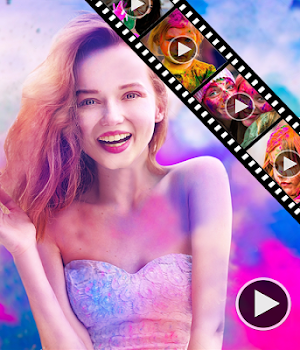 Happy Holi Video Maker Screenshot 0