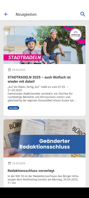 Stadt Wolfach Screenshot 2