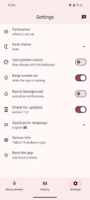 Light meter, lux meter Screenshot 3