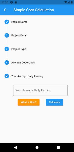 Calculate Software Cost - COCOMO Screenshot 3