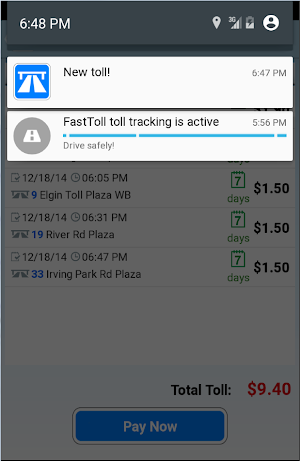 FastToll Illinois Screenshot 2