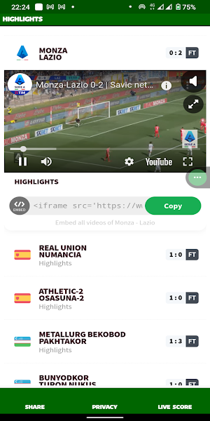 GOALS VIDEO HIGHLIGHTS Screenshot 2
