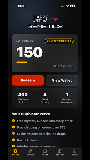 Happy Valley Genetics Rewards Screenshot 0