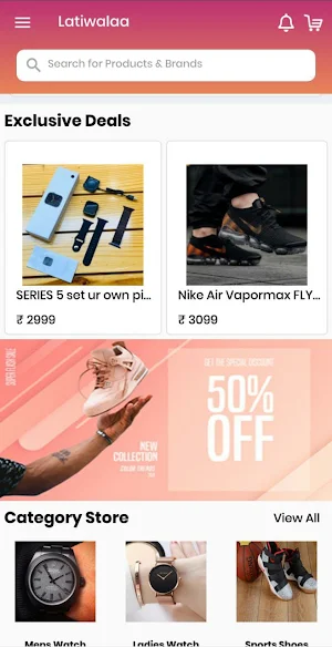 Latiwalaa Online Shopping App Screenshot 1