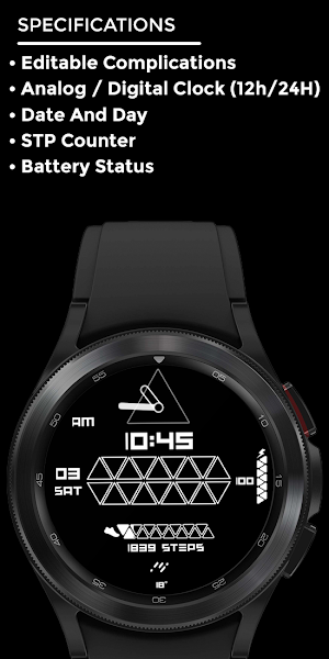 Trianight - watch face Screenshot 3