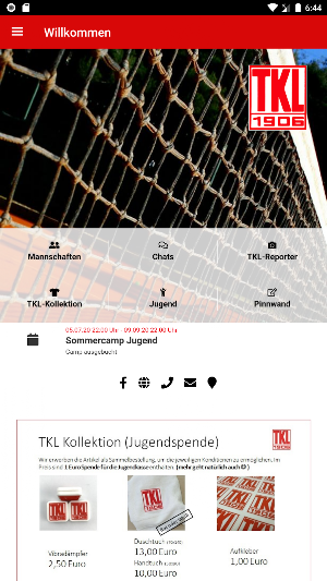 Tennisklub Langen e.V. Screenshot 2