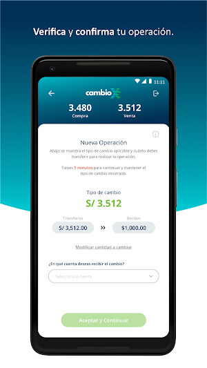 CambioX App Screenshot 2