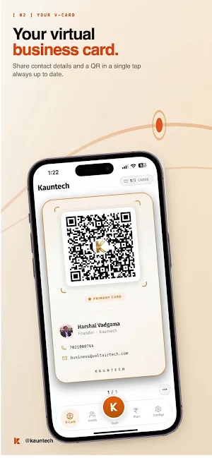 KaunTech: Business Card Scan Screenshot 1