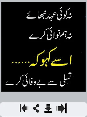 Bewafai Urdu Shayari بے وفائی اردو شاعری Screenshot 2
