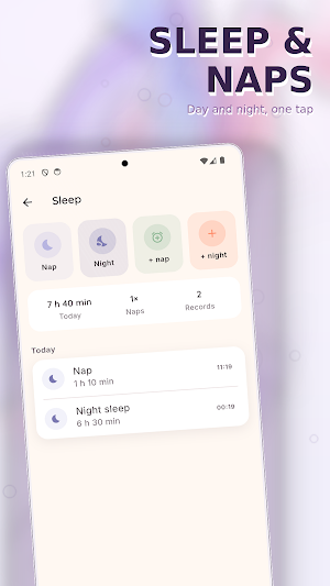 MimiLog: Baby & Infant Log Screenshot 2