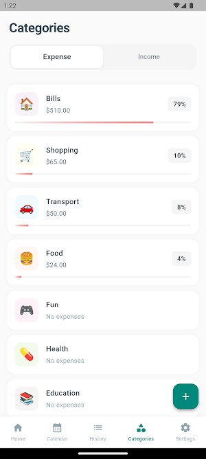 Waterfall: Simple Budgeting Screenshot 3
