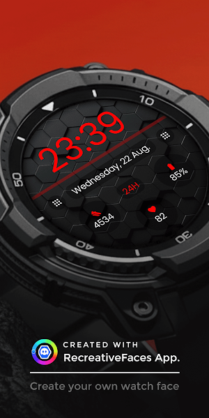 Hexagon Watch Face - Minimal Screenshot 1