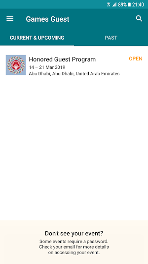 SOI Honored Guest Program Screenshot 1