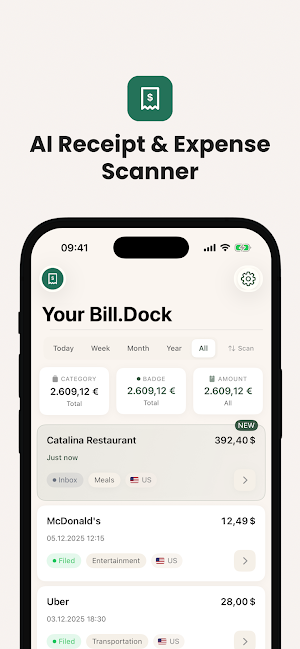 Bill.Dock - AI Expense Manager Screenshot 0