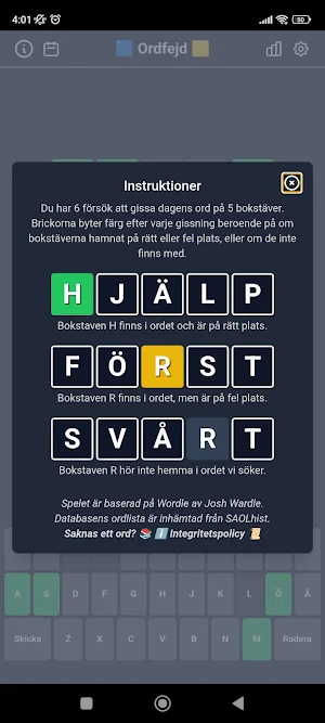 Ordfejd Screenshot 0