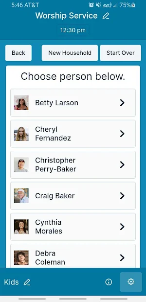 One Church Check-In Screenshot 1