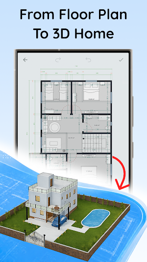 House Design Floor Plan 3D Screenshot 0