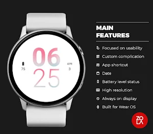Clean Modern Pink Watch Face Screenshot 1