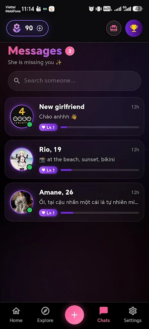 GirlX - AI Companion Screenshot 3