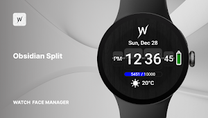 Obsidian Split Watch Face Screenshot 0