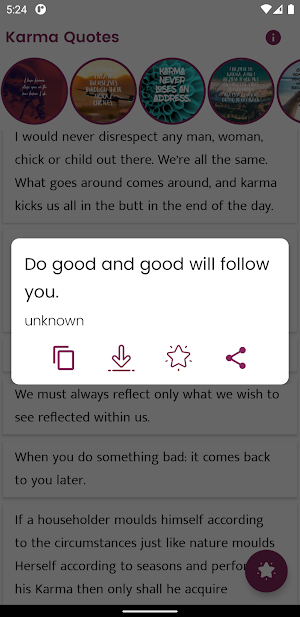 Karma Quotes and Sayings Screenshot 3